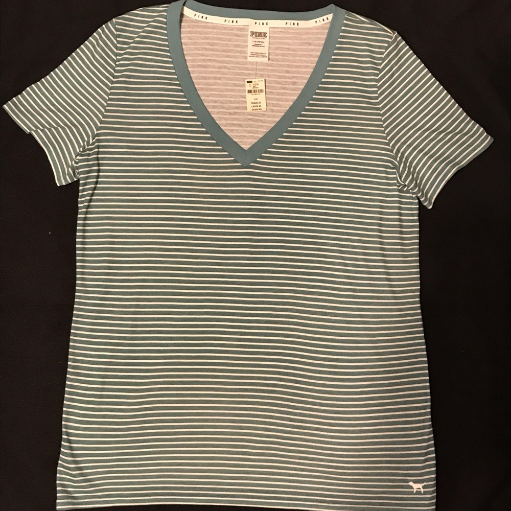 Pink V Neck Shirt